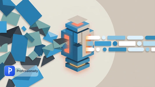 Abstract visualization of secure data filtering and zero data retention.