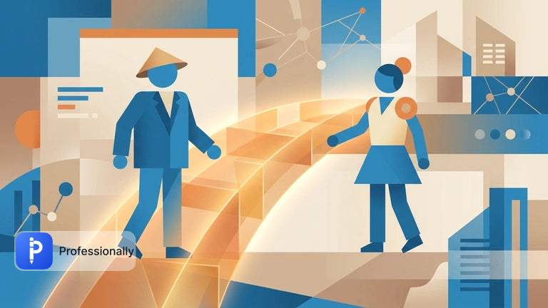 Professionals connecting through clear communication